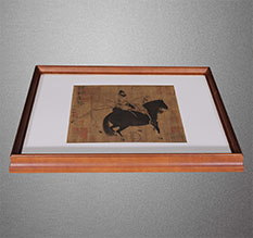 黄石港书画装裱配框服务案例